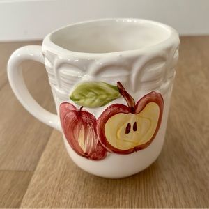 ALCOBACA Fruit Grape And‎ Apple Coffee Tea Mug MADE IN PORTUGAL 4.5” H
